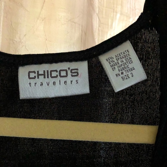 Posh show.   Chico ladies deep v neck, sleeveless top.​ - Picture 2 of 6